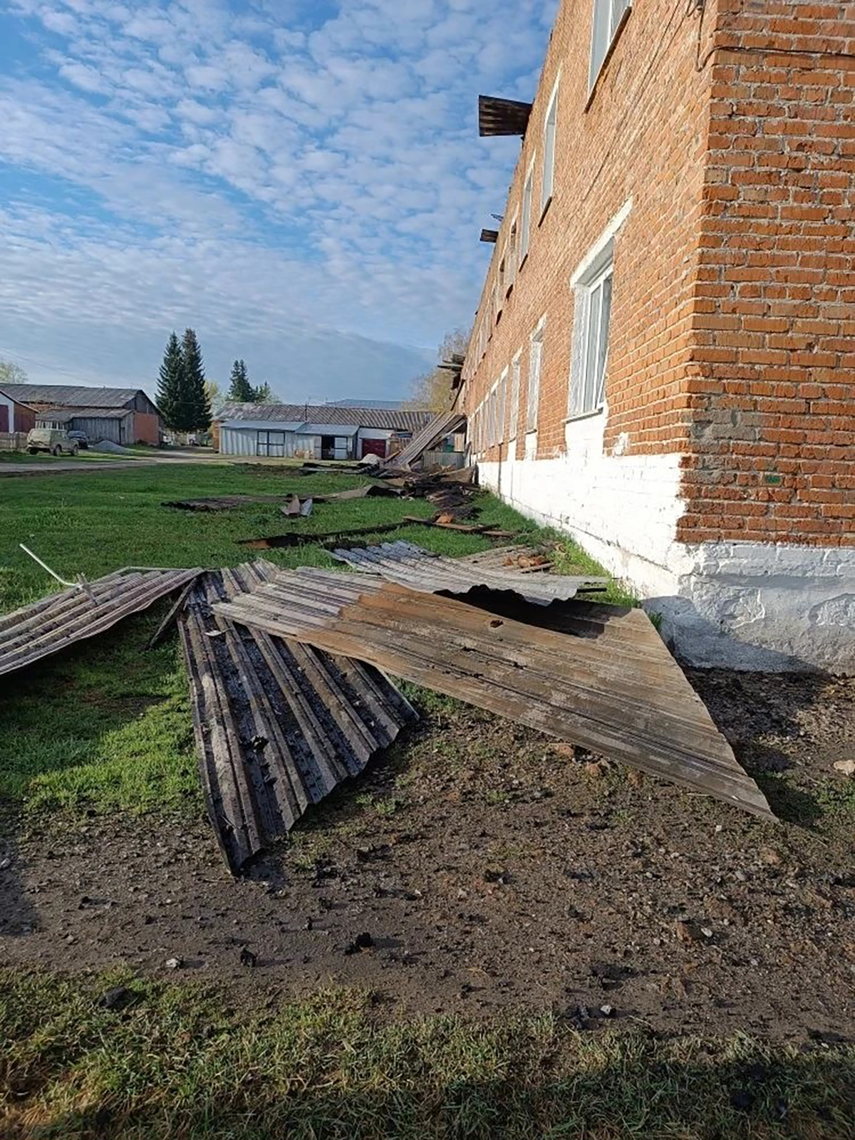 После пожара в Ленинском