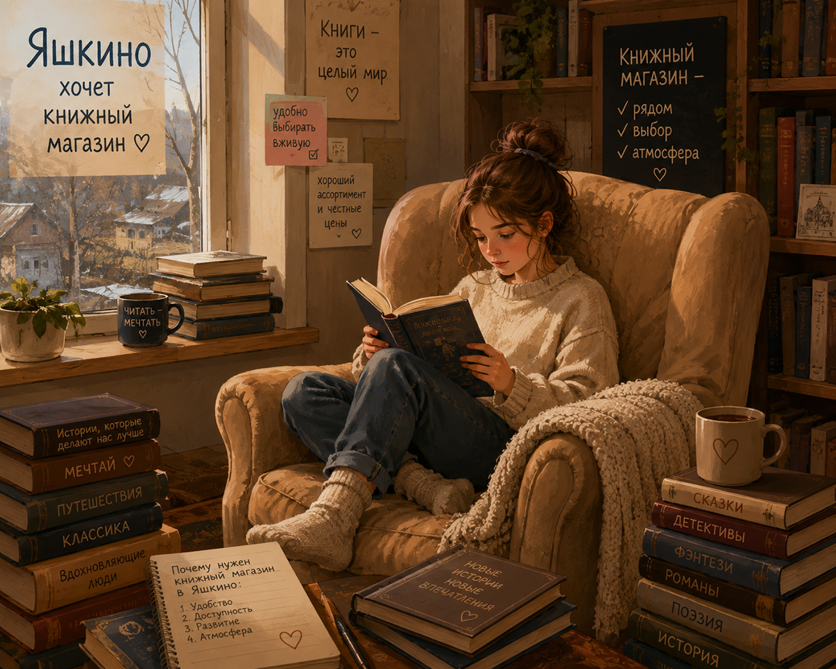 Нужен ли яшкинцам книжный магазин?
