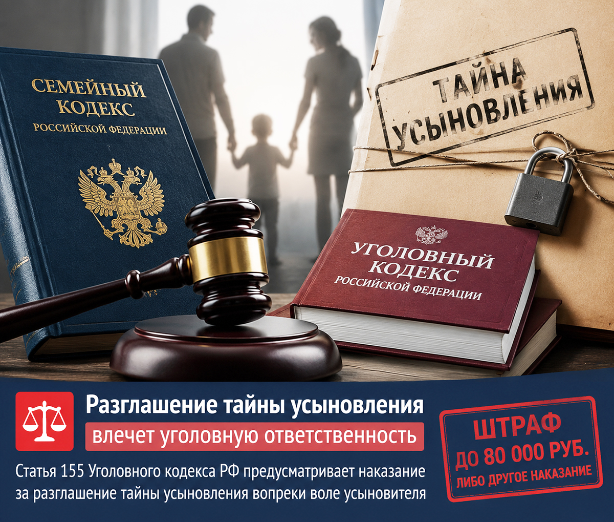 Предусмотрена ли законом ответственность за разглашение тайны усыновления?