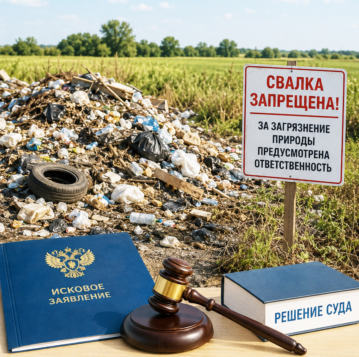 Ликвидируют свалку на сельхозземлях