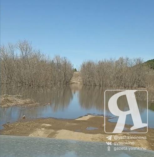 Томь разлилась: вода подступает к дорогам и домам